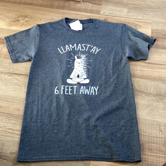 Delta Tops - NWT Llama stay 6 feet Away shirt covid Women’s S